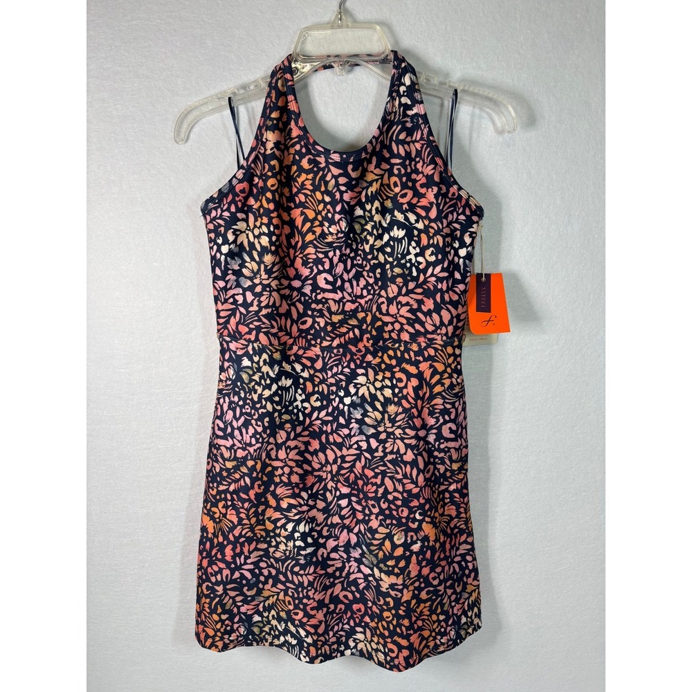 Freely Girls XL Kathy Active Dress NWT Dusted Clay Fierce Floral Built-In Shorts